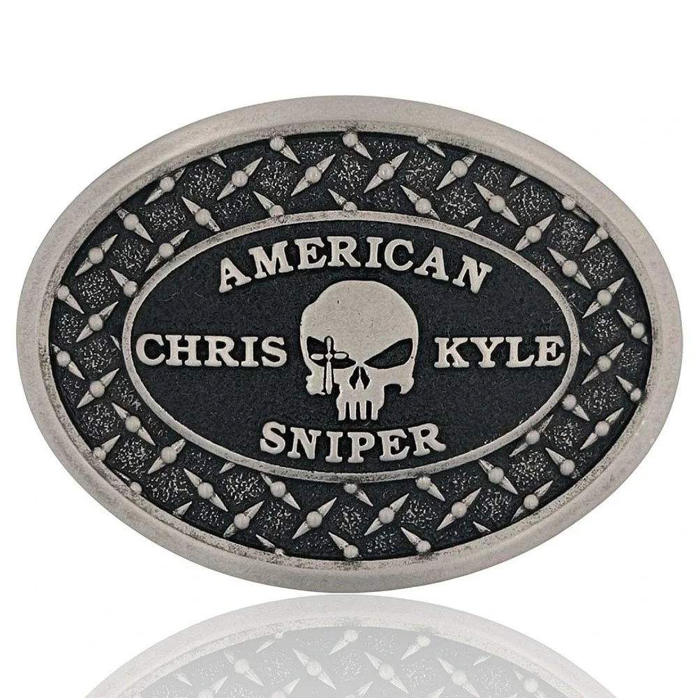 Montana Silversmiths Chris Kyle American Sniper Belt Buckle Retail $50‎ - NEW!